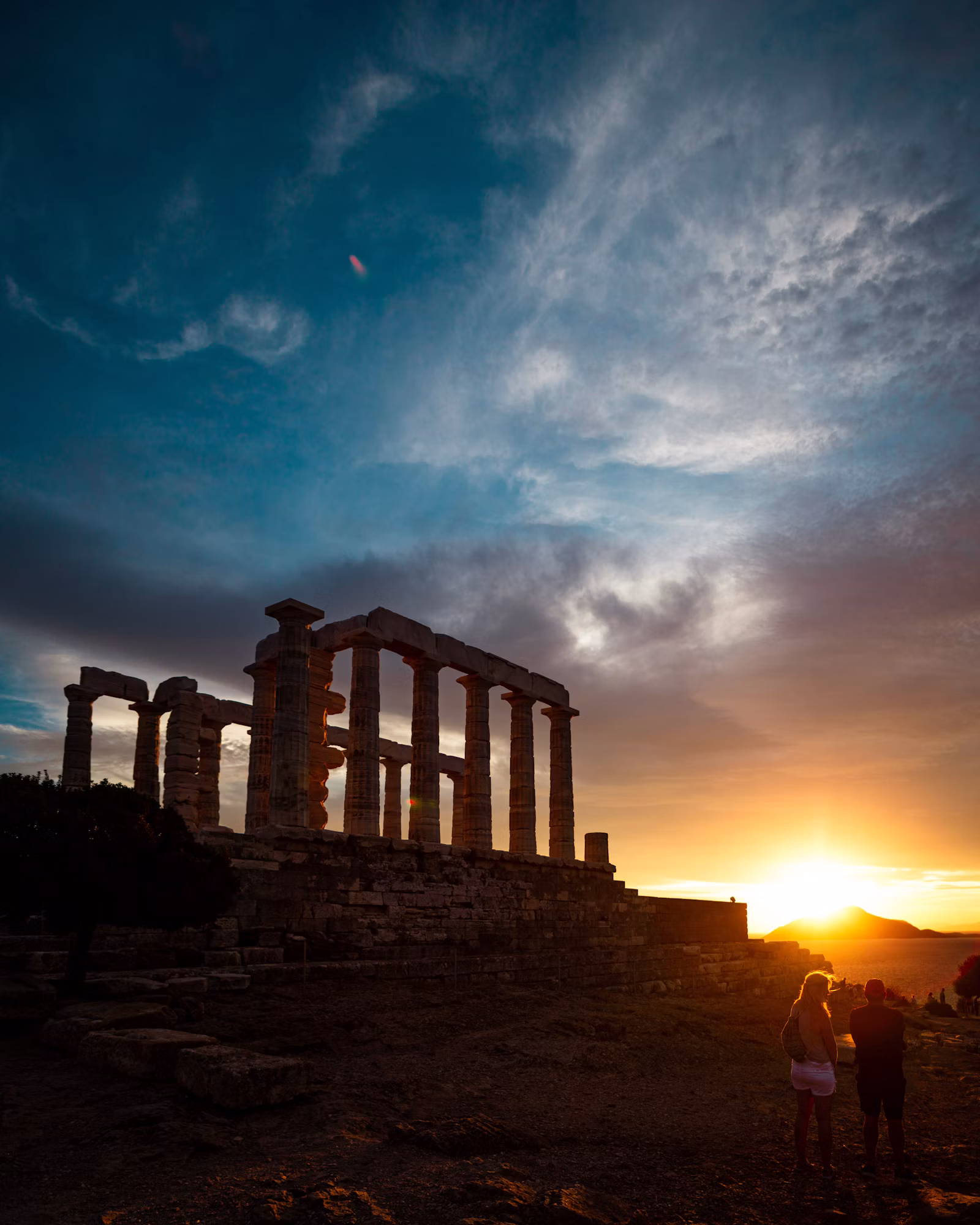 Columns of the Temple of Poseidon at Cape Sounion
